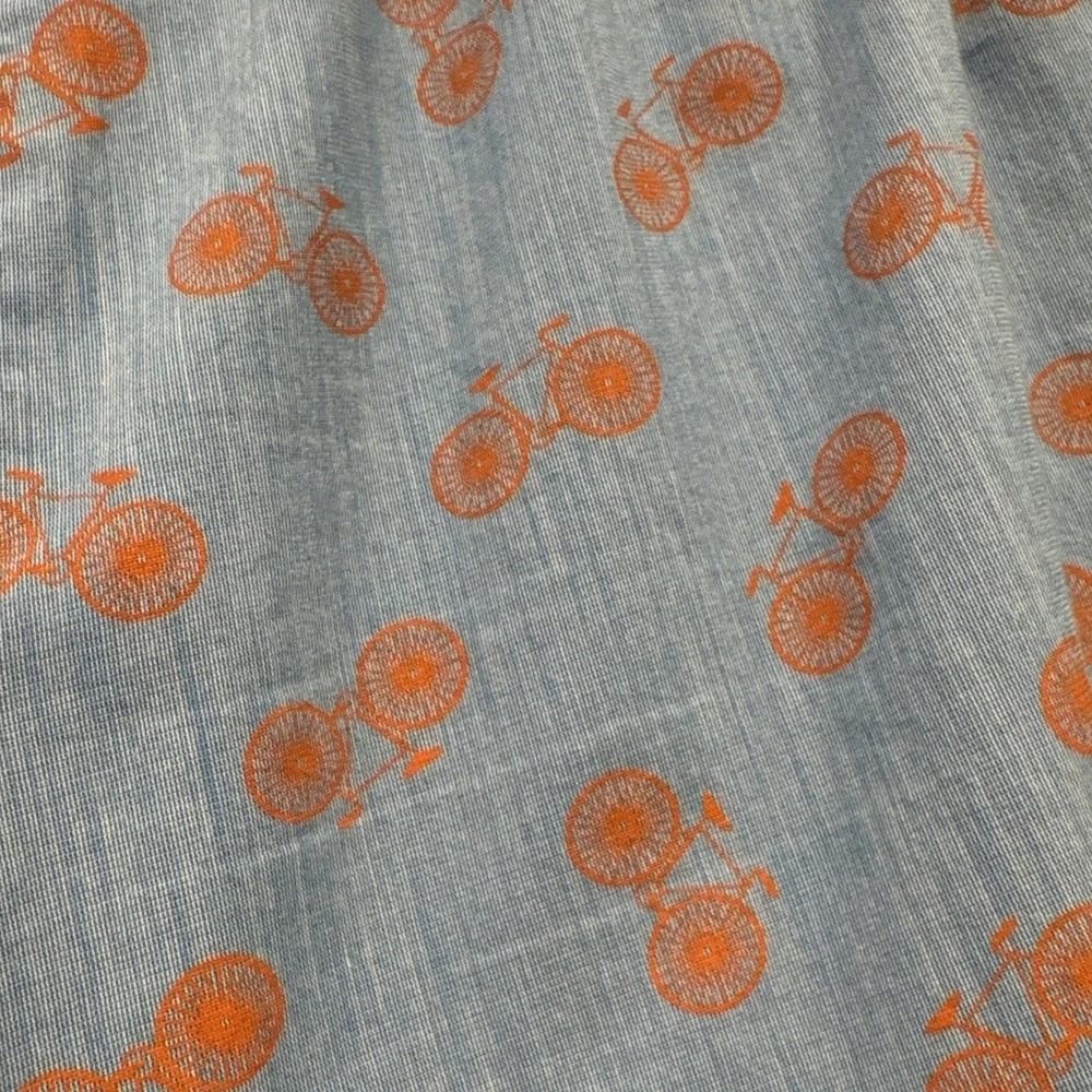 GapBody Pajama Shorts Womens Size Small Bicycle Print Drawstring Cotton - Picture 5 of 7